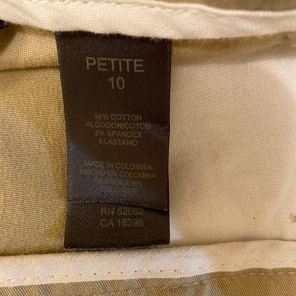 Liz Claiborne Michaela cropped pant. Cotton. - Picture 3 of 4